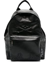 Philipp Plein - Paisley-embroidered Leather Backpack - Lyst