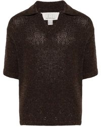ERL - Maglione Stile Polo Con Effetto Mélange - Lyst