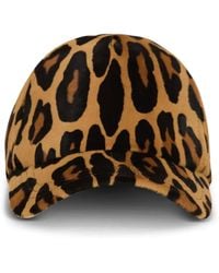 Balmain - Leopard-Print Cap - Lyst