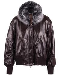S.W.O.R.D - Bomberjacke Mit Faux-Fur-Besatz - Lyst