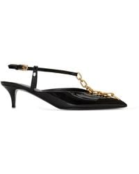 Balmain - Sync Chain Kitten Slingbacks - Lyst