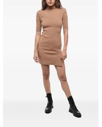 DSquared² - High-Neck Short-Sleeve Day Dress - Lyst
