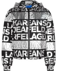 Karl Lagerfeld - All-Over Logo-Print Jacket - Lyst