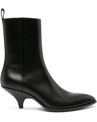 Bally - 18mm Pointed-toe Leather Boots - Lyst