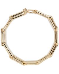 Lauren Rubinski - 14kt Yellow Gold Diamond Chain Necklace - Lyst