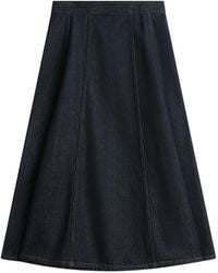 Tommy Hilfiger - A-Line Panel Midi Skirt - Lyst