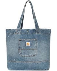 Carhartt - Logo-Label Denim Tote Bag - Lyst