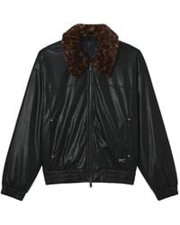 FIVE CM - Leopard-Print-Collar Jacket - Lyst