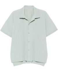 Homme Plissé Issey Miyake - Pleated Short-Sleeve Shirt - Lyst