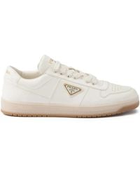 Prada - Baskets Downtown En Cuir A Logo - Lyst