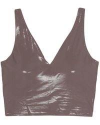 MACRON - Top Crop O.N.E. Con Scollo A V - Lyst
