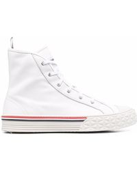 Thom Browne - High-top Leather Sneakers - Lyst