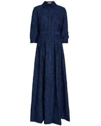 Jonathan Simkhai - Courtney Jacquard-Effect Belted Maxi Dress - Lyst