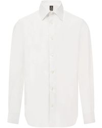 BOGGI - Camisa con cuello italiano - Lyst