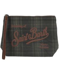 MC2 Saint Barth - Pochette Aline À Motif Tartan - Lyst