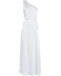 ELEH - One-Shoulder Satin Maxi Dress - Lyst