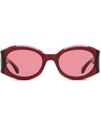 Ferragamo Eyewear - Oval-Frame Sunglasses - Lyst