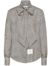 Thom Browne - Hunting Tweed Silk Twill Shirt - Lyst