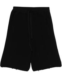 Laneus - Drawstring Raw-Edge Shorts - Lyst