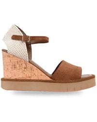 Palomitas By Paloma Barcelo' - Eileen Suede Wedge Sandals - Lyst