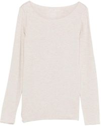 Majestic Filatures - Boat-Neck Long-Sleeve Top - Lyst