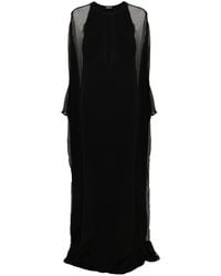Tom Ford - Semi-Sheer-Panelled Maxi Dress - Lyst