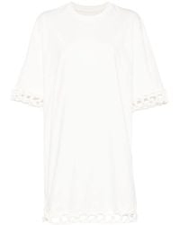 JNBY - Perforated-detailing Cotton Dress - Lyst