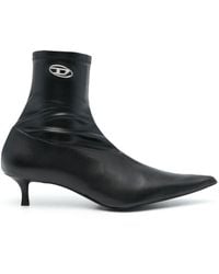 DIESEL - D-kittie 50mm Leather Ankle Boots - Lyst