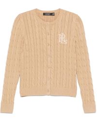 Ralph Lauren - Cardigan À Logo Brodé - Lyst
