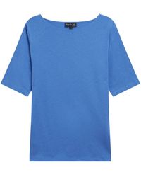 agnès b. - Round-neck Cotton T-shirt - Lyst