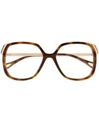 Chloé - Brille Mit Eckigem Gestell - Lyst