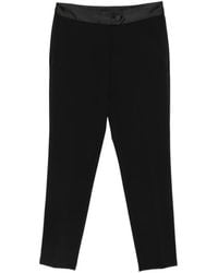 Imperial - Satin-Trim Slim-Fit Trousers - Lyst