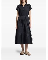 Peserico - Tiered Belted Midi Dress - Lyst