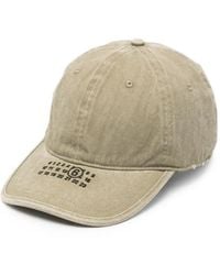 MM6 by Maison Margiela - Logo-Embroidered Distressed Baseball Cap - Lyst