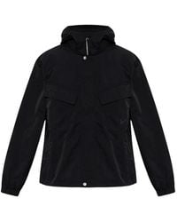 KENZO - Logo-Embroidered Hooded Jacket - Lyst