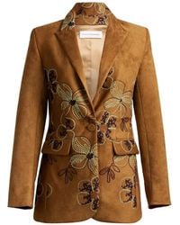 Silvia Tcherassi - Rebeca Floral-Embroidered Jacket - Lyst