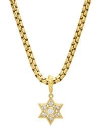 David Yurman - 18Kt Star Of David Diamond Pendant (17.2Mm) - Lyst