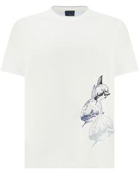 Paul & Shark - Shark-Print Cotton Jersey T-Shirt - Lyst