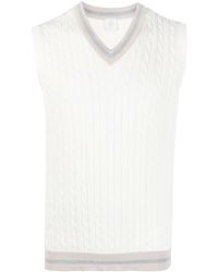 Eleventy - Riibbed-knit Cotton Vest - Lyst