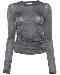 Patrizia Pepe - Long-Sleeve Draping Top - Lyst