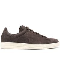 Tom Ford - Warwick Crocodile-embossed Sneakers - Men's - Calf Leather/fabric/rubber - Lyst