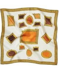 Versace - Printed Silk Twill Scarf 70 Cm - Lyst