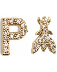 Patrizia Pepe - Boucles D'Oreilles Fly Serties De Cristaux - Lyst