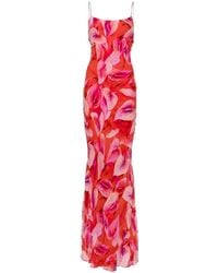 ANDAMANE - Ninfea Floral-Print Slip Dress - Lyst