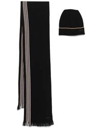 BOSS - Set Aus Mütze Und Schal Mit Logo-Patch - Lyst