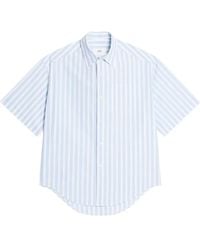 Ami Paris - ストライプ ショートスリーブシャツ - Lyst