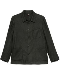 Dell'Oglio - Single-Breasted Shirt Jacket - Lyst