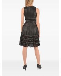 Philipp Plein - Studded Lace-Panel Midi Dress - Lyst