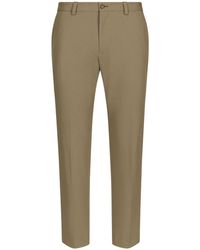 Dolce & Gabbana - Mid-rise Tapered Chino Trousers - Lyst