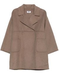 Betta Corradi - Abrigo Con Bolsillo De Parche - Lyst
